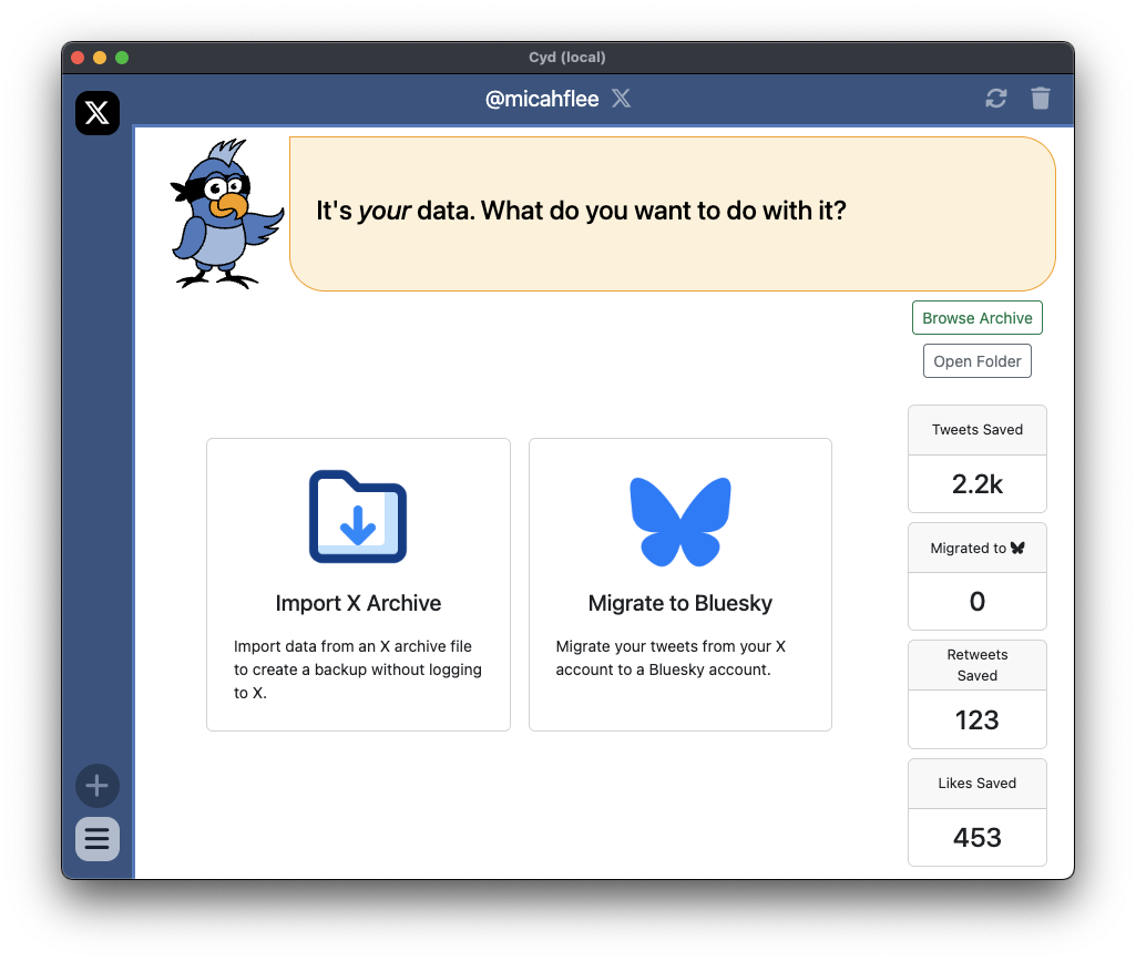 Dashboard in Archive Only Mode