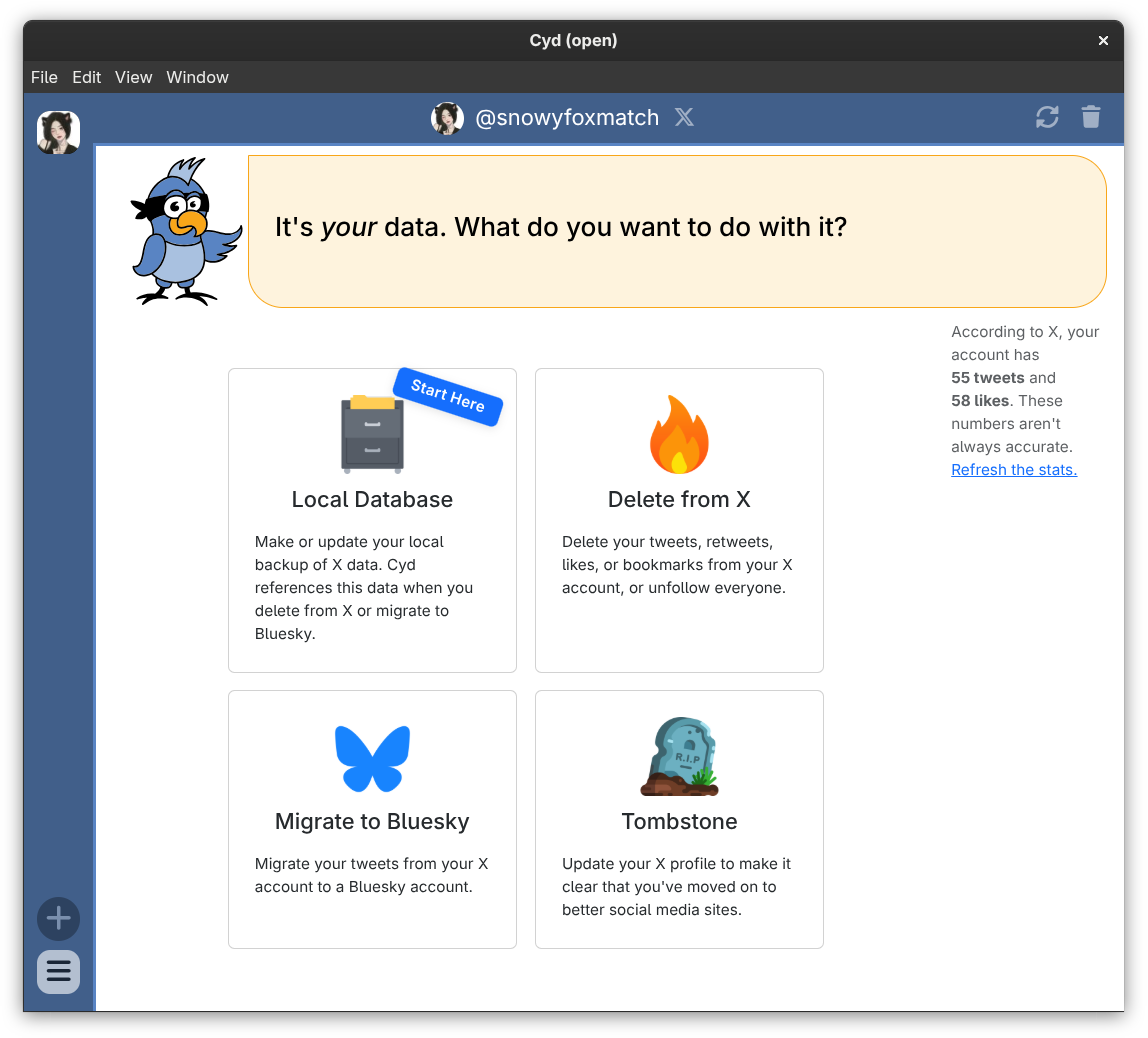 Screenshot of Cyd for Desktop