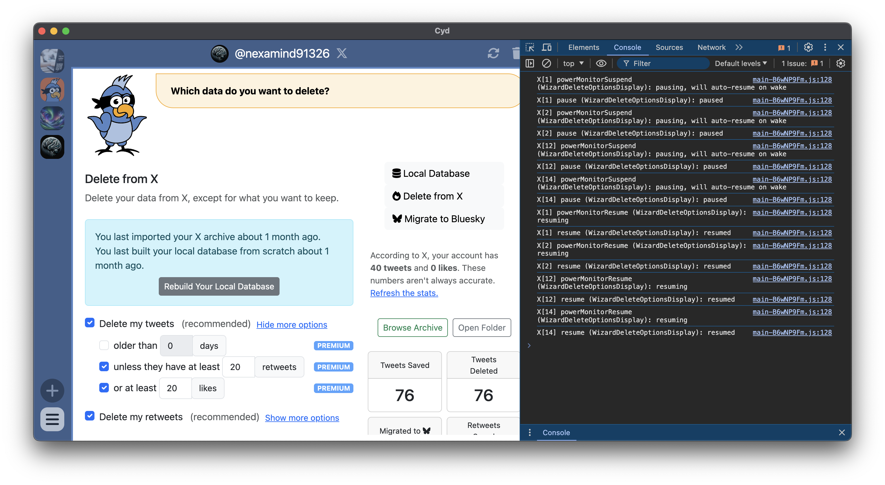 Developer Tools Console
